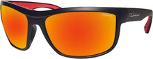 Load image into Gallery viewer, BOMBER HUB BOMB EYEWEAR MATTE BLACK W/RED MIRROR POLARIZED HB111-RM-RF