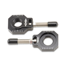 Load image into Gallery viewer, BOLT CHAIN ADJUSTER BLOCKS BLACK HUSQ/KTM CHAD-KTM.BK
