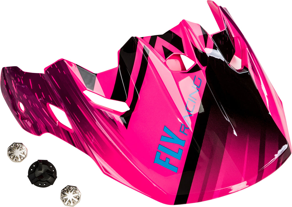 FLY RACING TOXIN RESIN VISOR BLACK/NEON YOUTH 73-88049Y