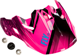 FLY RACING TOXIN RESIN VISOR BLACK/NEON YOUTH 73-88049Y