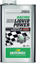 Load image into Gallery viewer, MOTOREX RACING BIO LIQUID POWER AIR FILTER OIL (1 LITER) 102385