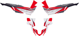 D'COR YAMAHA YXZ COMPLETE GRAPHIC KIT GREY/RED 20-50-468