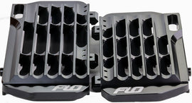 FLO MOTORSPORTS HIGH FLOW RADIATOR BRACES BLACK FLO755BLK