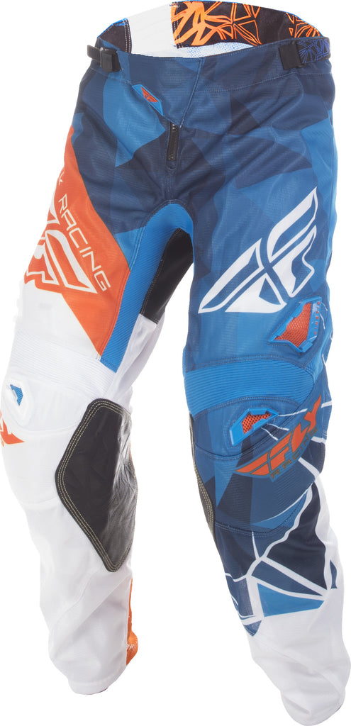 FLY RACING KINETIC MESH PANTS BLUE/WHITE/ORANGE SZ 40 371-33140