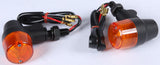 K&S TURN SIGNAL STYLE 3 BLACK W/AMBER LENS 25-8633