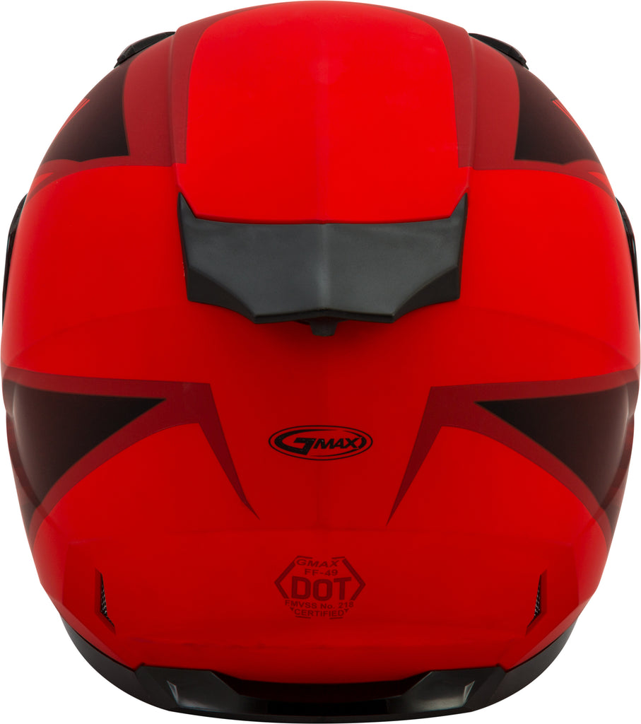 GMAX FF-49 FULL-FACE DEFLECT HELMET MATTE RED/BLACK SM G1494034