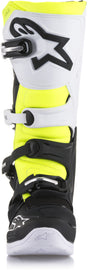 ALPINESTARS TECH 5 BOOTS BLACK/WHITE/YELLOW SZ 15 2015015-125-15