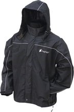 Load image into Gallery viewer, FROGG TOGGS TOADZ HIGHWAY RAIN JACKET BLACK/SILVER SM NTH65125-01SM-atv motorcycle utv parts accessories gear helmets jackets gloves pantsAll Terrain Depot