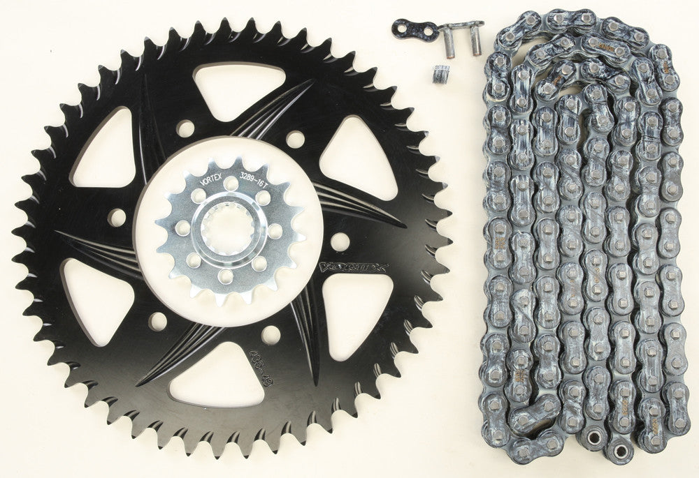 VORTEX SPROCKET/CHAIN KIT BLACK CK6360-atv motorcycle utv parts accessories gear helmets jackets gloves pantsAll Terrain Depot
