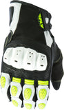 FLY RACING BRAWLER GLOVES WHITE/HI-VIS SM #5884 476-2048~2