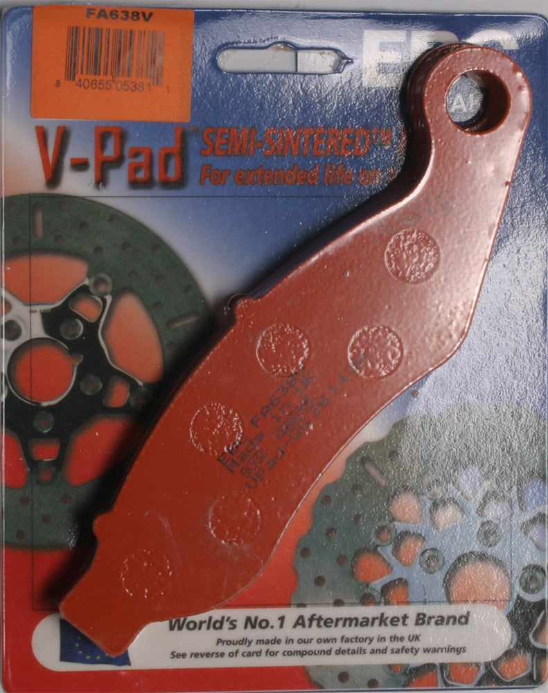 EBC BRAKE PADS V-SERIES FA638V-atv motorcycle utv parts accessories gear helmets jackets gloves pantsAll Terrain Depot