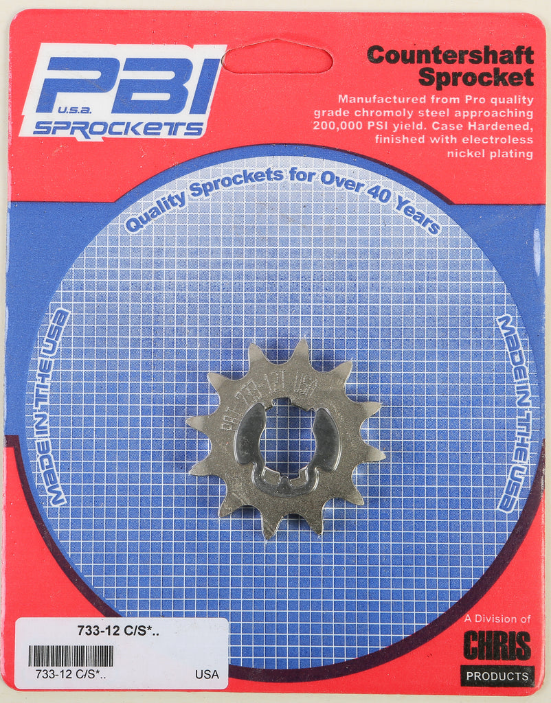 PBI COUNTERSHAFT STEEL SPROCKET 12T 733-12
