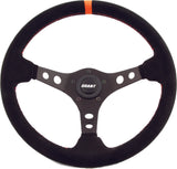 GRANT SUEDE SERIES STEERING WHEEL BLACK/ORANGE 699