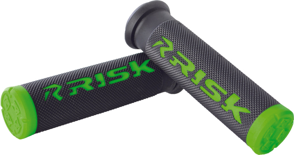 RISK RACING FUSION 2.0 ATV GRIPS GREEN 291