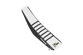 D'COR SEAT COVER BLACK/WHITE BLACK RIBS KX450 30-20-478