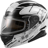 GMAX MD-01S MODULAR WIRED SNOW HELMET WHITE/BLACK XS G2011243D TC-15