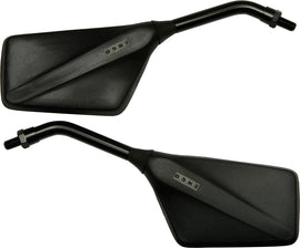 EMGO TRIMLINE MIRRORS MATTE BLACK ALL EXCEPT YAM 20-97110
