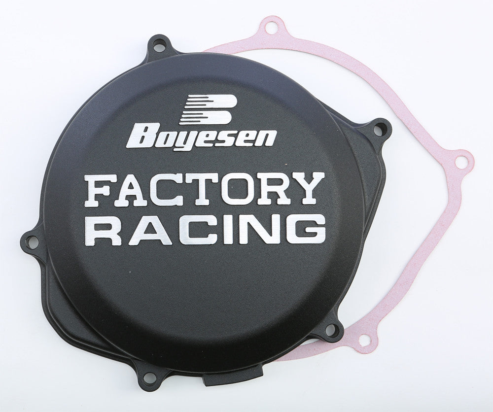 BOYESEN FACTORY RACING CLUTCH COVER BLACK CC-06AB