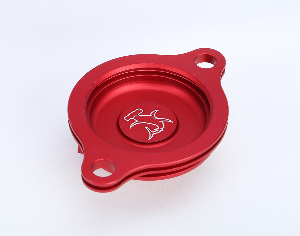 HAMMERHEAD OIL FILTER COVER CRF250R 10-15 RED 60-0101-00-10
