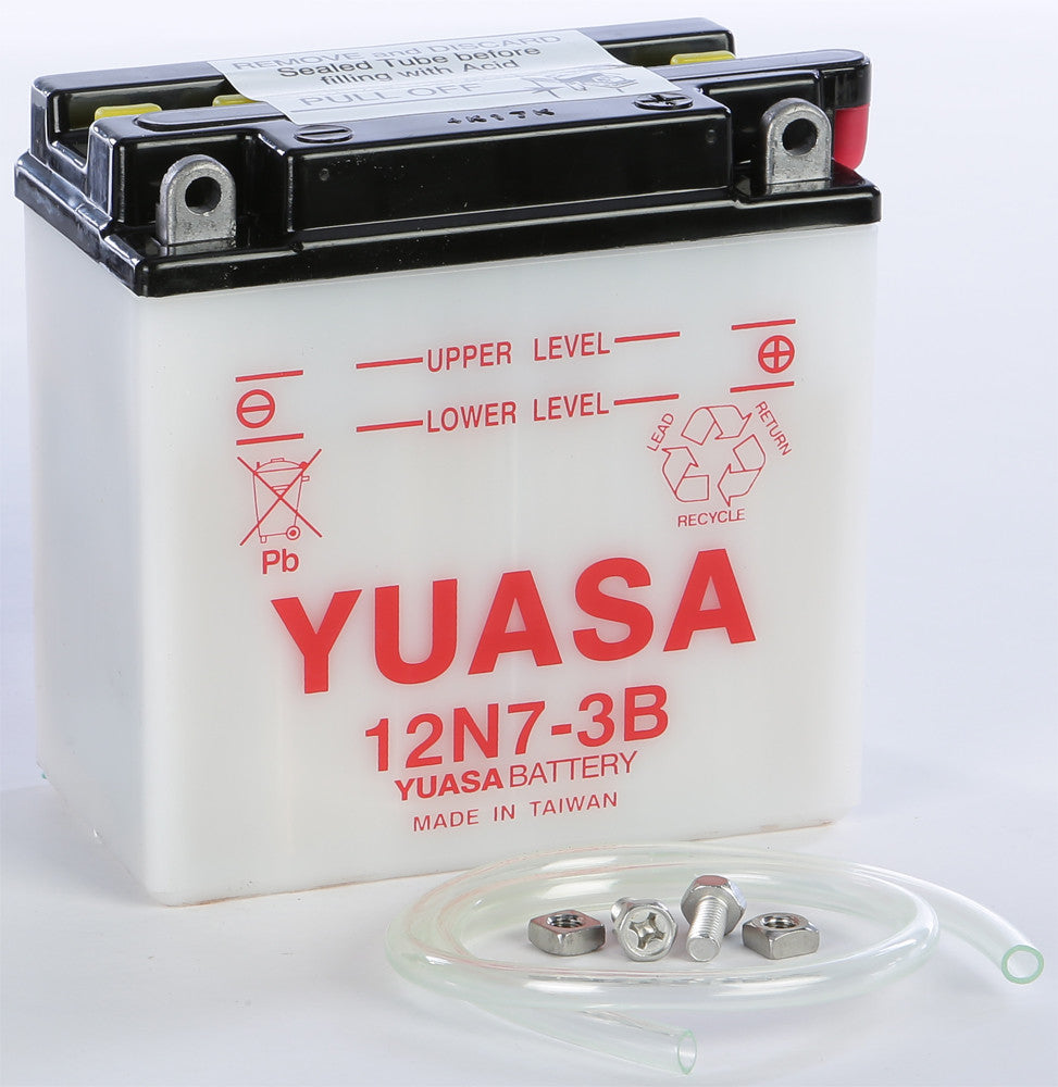 YUASA BATTERY 12N7-3B CONVENTIONAL YUAM2273B-atv motorcycle utv parts accessories gear helmets jackets gloves pantsAll Terrain Depot