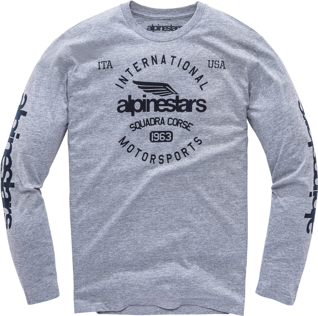 ALPINESTARS WINGED MOTO PREM TEE GREY HEATHER XL 1139-73025-1026-XL