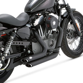 Vance & Hines 47219 Black Shortshots Staggered Exhaust For Harley-Davidson Sportsters Blemished