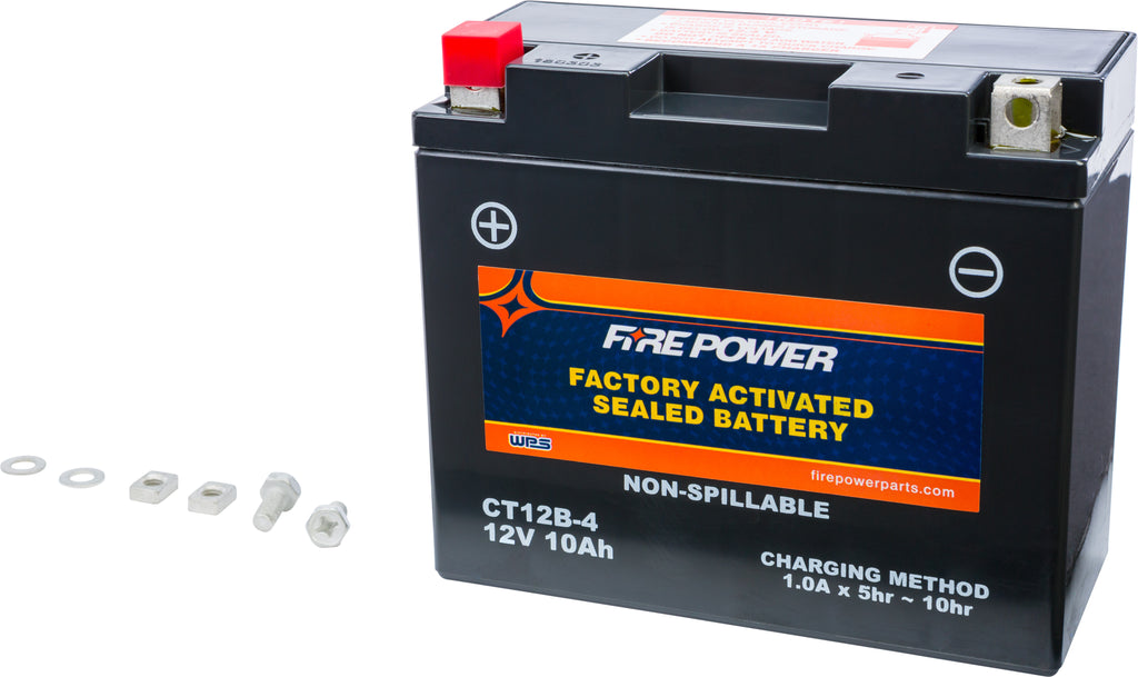 FIRE POWER BATTERY CT12B-4 SEALED FACTORY ACTIVATED CT12B-4-atv motorcycle utv parts accessories gear helmets jackets gloves pantsAll Terrain Depot