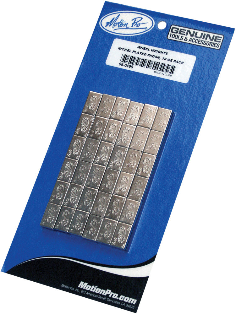 MOTION PRO WHEEL WEIGHTS STEEL (NICKEL) 08-0498