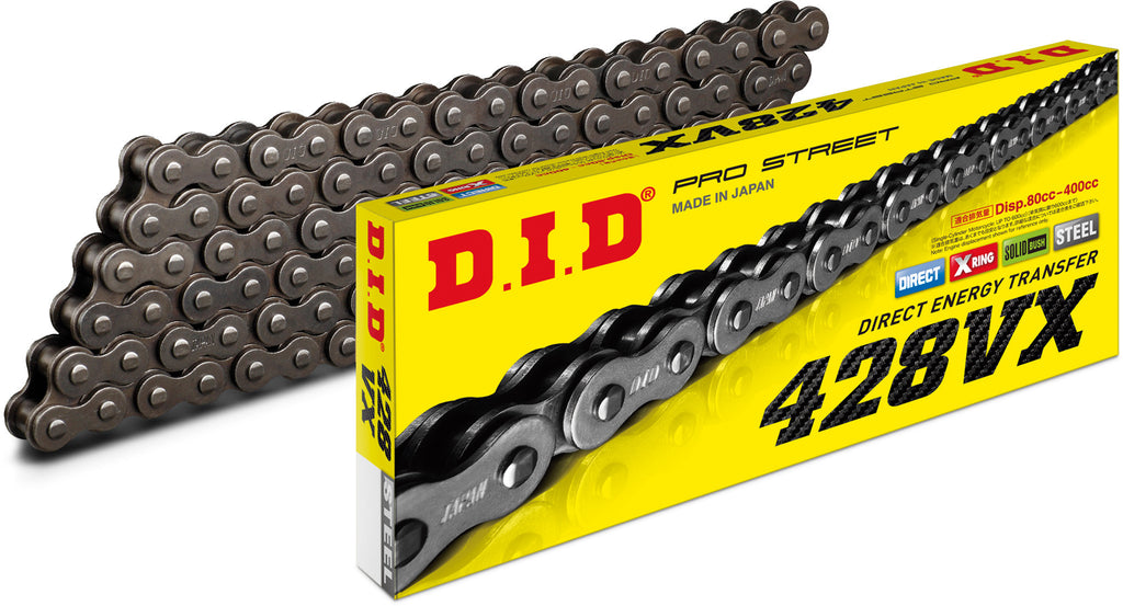 D.I.D PRO STREET VX-RING CHAIN NATURAL 428VXX122FB