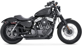 Vance & Hines 47219 Black Shortshots Staggered Exhaust For Harley-Davidson Sportsters Blemished