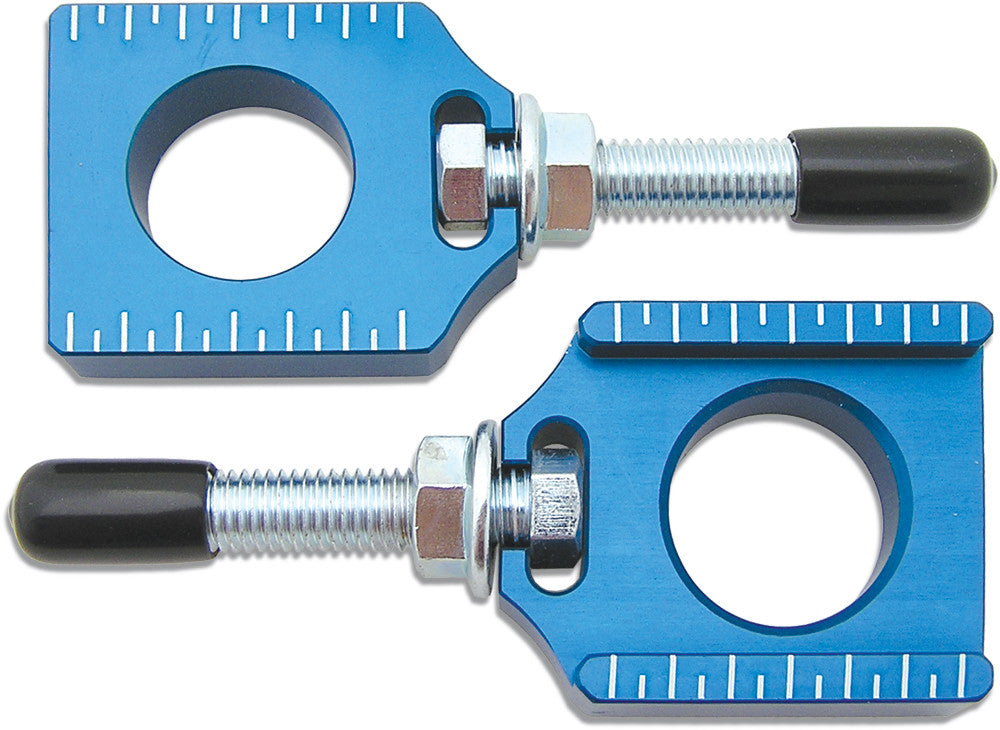 BOLT CHAIN ADJUSTER BLOCKS YAM BLUE CHAD-YZ.BL