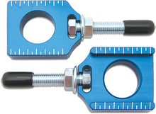 Load image into Gallery viewer, BOLT CHAIN ADJUSTER BLOCKS YAM BLUE CHAD-YZ.BL