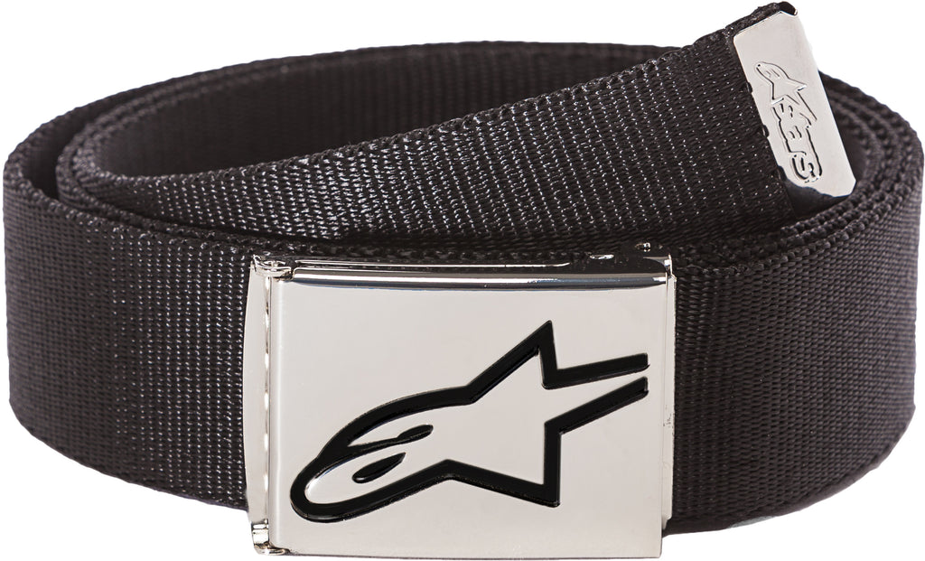 ALPINESTARS AGELESS WEB BELT BLACK CHROME 1019-93300-1187