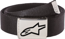 Load image into Gallery viewer, ALPINESTARS AGELESS WEB BELT BLACK CHROME 1019-93300-1187