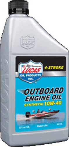 LUCAS OUTBOARD ENGINE OIL SYNTHETIC 10W-40 1QT 10662