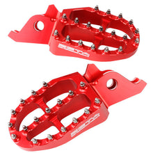 Load image into Gallery viewer, ZETA ALUMINUM FOOTPEGS RED ZE93-1022