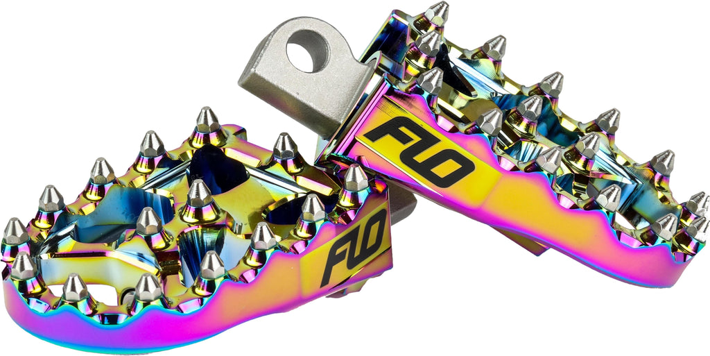 FLO MOTORSPORTS MOTO STYLE FOOTPEG SET JET FUEL 2"X3.125" FPEG-800JET