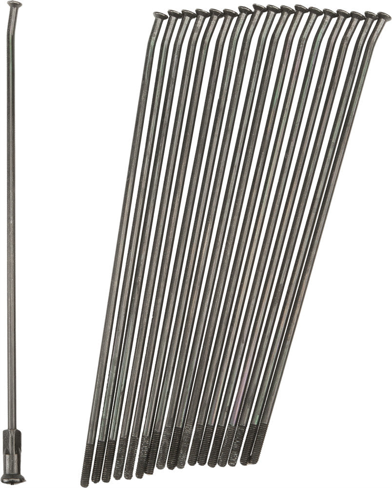 PRO-WHEEL DOUBLE BUTTED SPOKES BLACK/BLACK FRONT 21" 36/PK 21-B229229-2