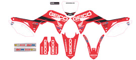 D'COR COMPLETE KIT 19 GEICO HONDA CRF 450 WHITE BG 20-10-959