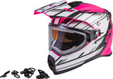 GMAX AT-21S EPIC SNOW HELMET W/ELEC SHIELD PINK/WHITE/BLACK XS G4211403
