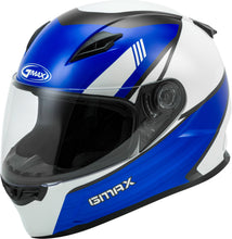 Load image into Gallery viewer, GMAX FF-49 FULL-FACE DEFLECT HELMET WHITE/BLUE XL G1494517