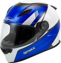 Load image into Gallery viewer, GMAX FF-49 FULL-FACE DEFLECT HELMET WHITE/BLUE 3X G1494519