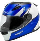 GMAX YOUTH GM-49Y FULL-FACE DEFLECT HELMET WHITE/BLUE YL G1493512