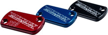 Load image into Gallery viewer, WORKS BILLET FRONT BRAKE COVER RED 21-006