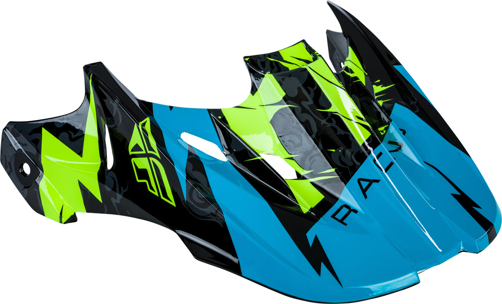 FLY RACING KINETIC SHOCKED HELMET VISOR BLACK/TEAL 73-47926