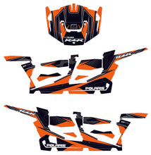 Load image into Gallery viewer, D'COR POL RZR COMPLETE GRAPHIC KIT ORANGE/BLACK 20-60-114