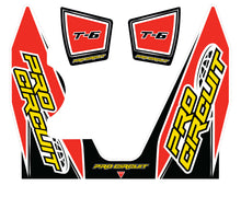 Load image into Gallery viewer, PRO CIRCUIT T-6 WRAP/END CAP DECAL YZ450F REPLACEMENT MUFFLER STICKERS DC14T6-YZ450F