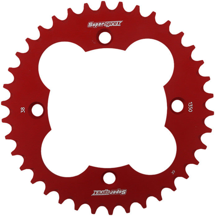 SUPERSPROX ALUMINUM SPROCKET 38T RED RAL-1350-38-RED