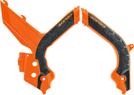 ACERBIS X-GRIP FRAME GUARDS ORANGE/BLACK 2783155225