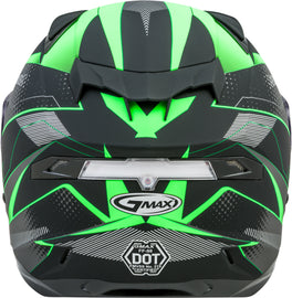 GMAX FF-98 FULL-FACE APEX HELMET MATTE BLACK/NEON GREEN SM G1981674